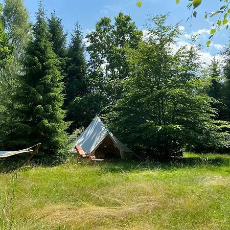 Red Wooden House In The Middle Of Frederiksvaerks Nature Frederiksvaerk