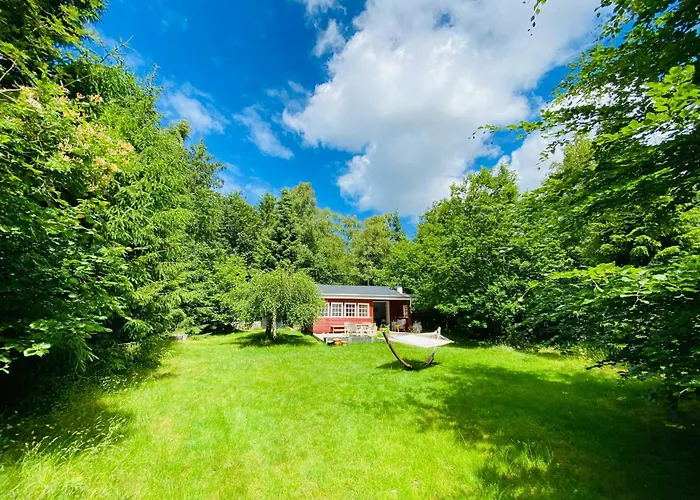 Red Wood House Within Frederiksvaerk's Nature * Frederiksvaerk